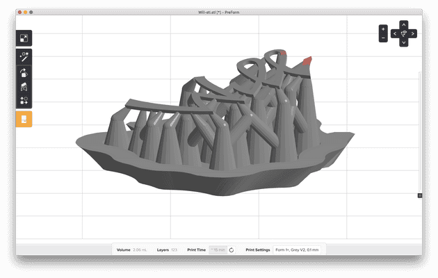 FormLabs PreForm printing software