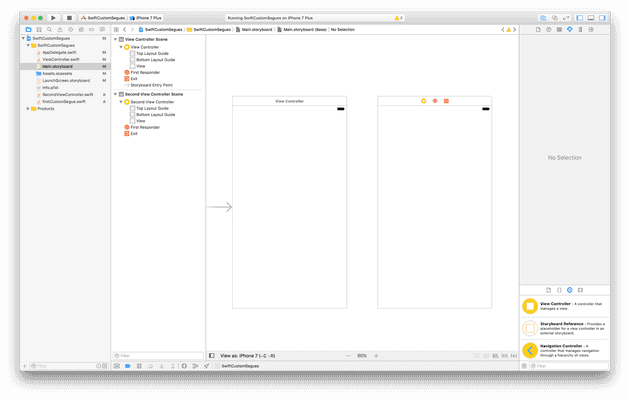 "Adding a second UIView controller"