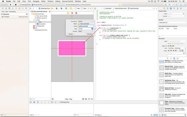 "Connect IBOutlet from your storyboard"