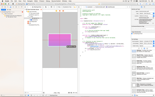 "Connect IBOutlet from your storyboard"